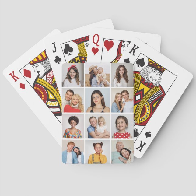 Skapa din egen 12-fotokollage casinokort (Baksidan)