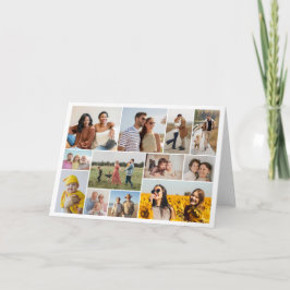 Skapa din egen 12-fotokollage, mappad Hälsning Kort