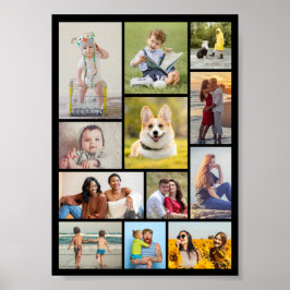 Skapa din egen 12-fotokollage poster