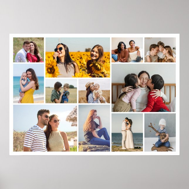 Skapa din egen 12-fotokollage poster (Framsidan)