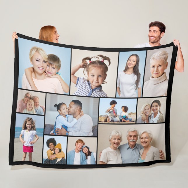 Skapa din egen 12 fotopassage Fleece Blanket (På plats)