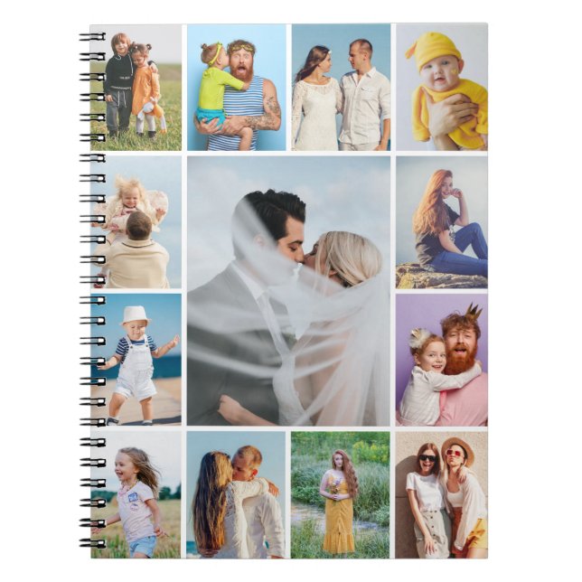 Skapa din egen 13 fotokollage anteckningsbok (Framsidan)