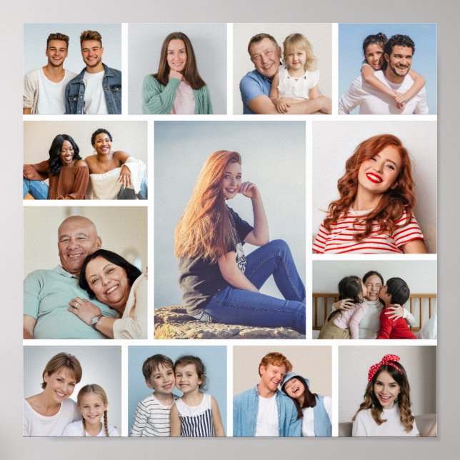 Skapa din egen 13 fotokollage poster (Framsidan)