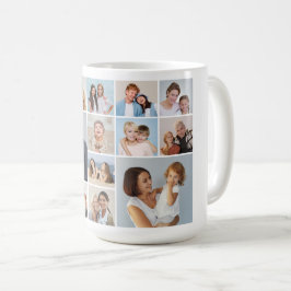 Skapa din egen 14 fotokollage kaffemugg
