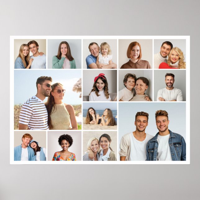 Skapa din egen 14 fotokollage poster (Framsidan)