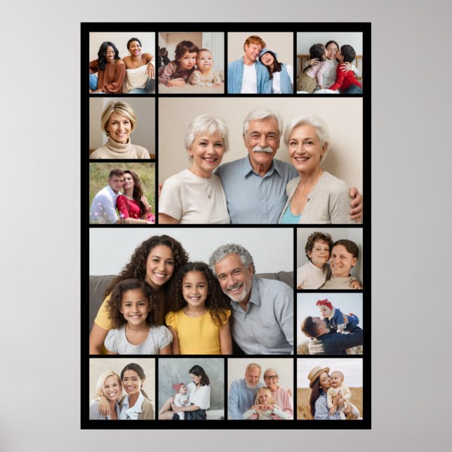 Skapa din egen 14 fotokollage poster (Framsidan)