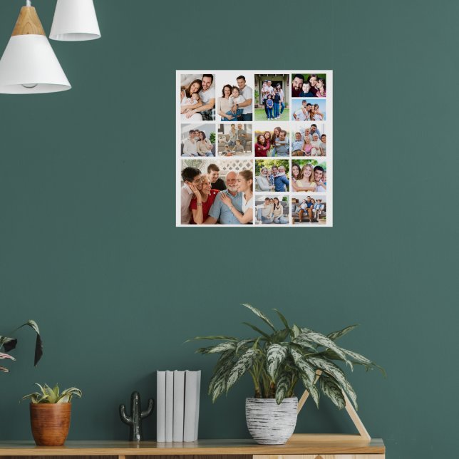Skapa din egen 14 fotokollage Poster (Vardagsrum 1)