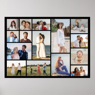 Skapa din egen 15-foto collageaffisch poster