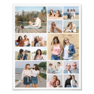 Skapa din egen 15 fotofotouppställning fototryck