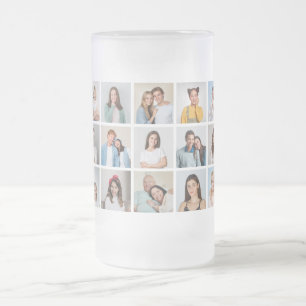Skapa din egen 15-fotokollage frostat ölglas