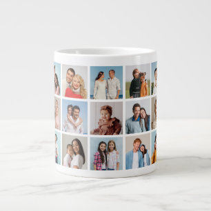 Skapa din egen 15 fotokollage jumbo mugg