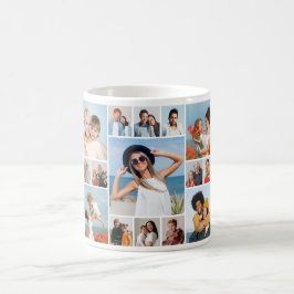 Skapa din egen 15 fotokollage kaffemugg