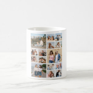 Skapa din egen 15 fotokollage kaffemugg