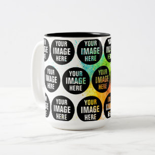 Skapa din egen 15 oz två tonkaffe Mugg