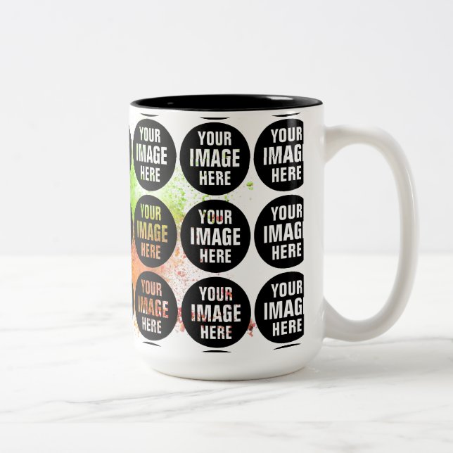 Skapa din egen 15 oz två tonkaffe Mugg (Höger)