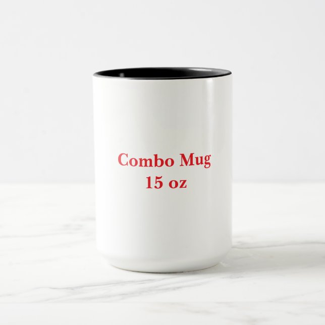 Skapa din egen 15oz Combo Two Tone Kaffe Mugg (Center)