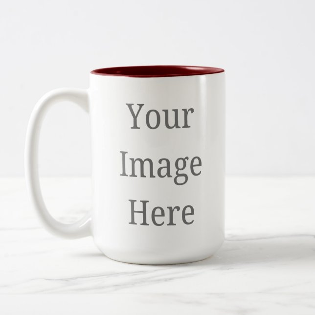 Skapa din egen 15oz tvåtons kaffemugg (Vänster)