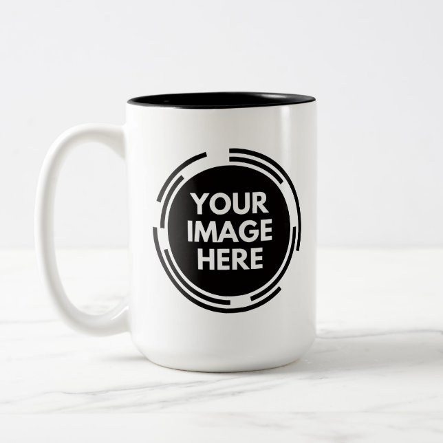 Skapa din egen 15oz tvåtons kaffemugg (Vänster)