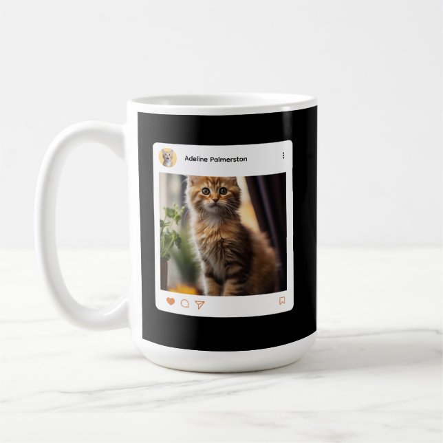 Skapa din egen 15oz tvåtons kaffemugg (Vänster)