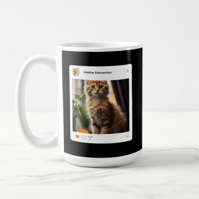 Skapa din egen 15oz tvåtons kaffemugg (Vänster)