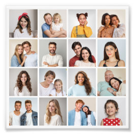 Skapa din egen 16-foto collage fotoförstoring fototryck