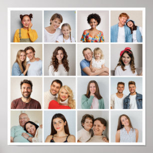 Skapa din egen 16 fotokollage poster