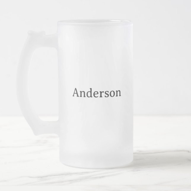 Skapa din egen 16 oz  frostat ölglas (Vänster)