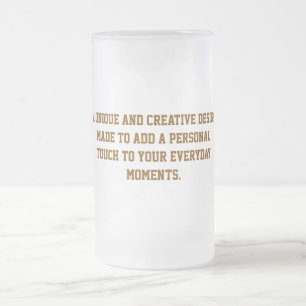 Skapa din egen 16oz Frostad Glas Ölmugg Frostat Ölglas