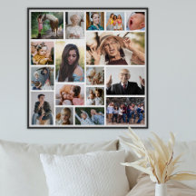 Skapa din egen 17-fotokollage Poster