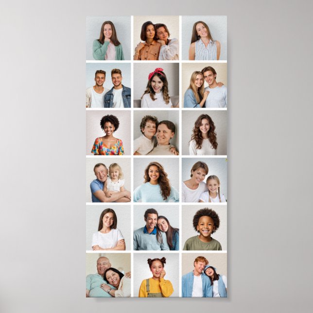 Skapa din egen 18-foto collage poster (Framsidan)