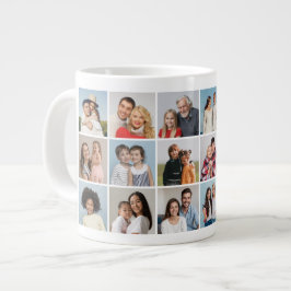 Skapa din egen 18 fotokollage jumbo mugg