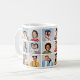 Skapa din egen 18 fotokollage kaffemugg