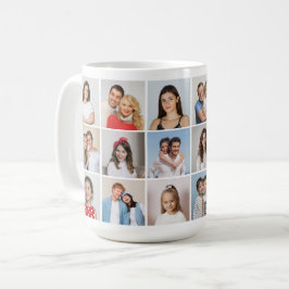 Skapa din egen 18 fotokollage kaffemugg