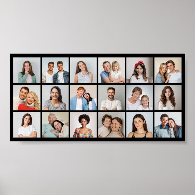 Skapa din egen 18 fotokollage poster (Framsidan)