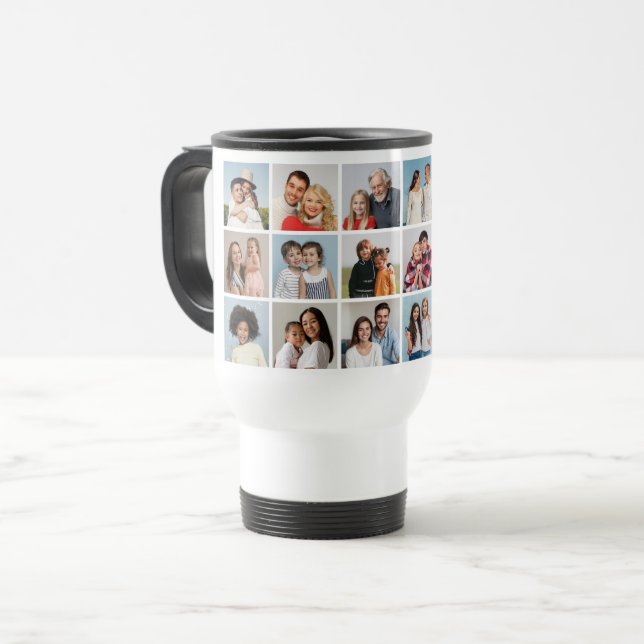 Skapa din egen 18 fotokollage resemugg (Framsida vänster)