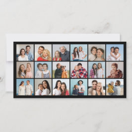 Skapa din egen 18 Photo Collage Hälsning Kort
