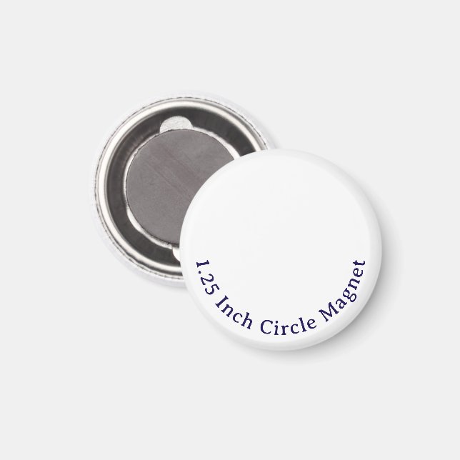 Skapa din egen 1,25" cirkelmagnet magnet (Front/Back)