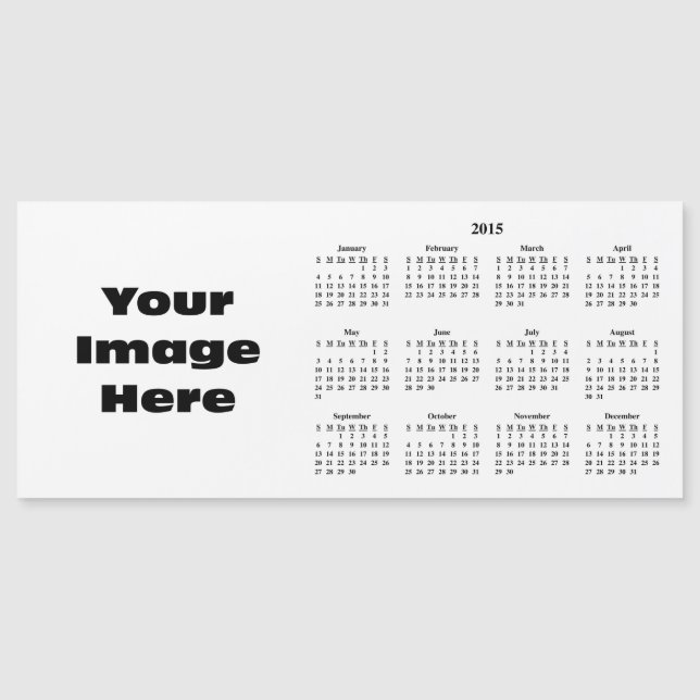 Skapa din egen 2015 kalender mall (Framsida)