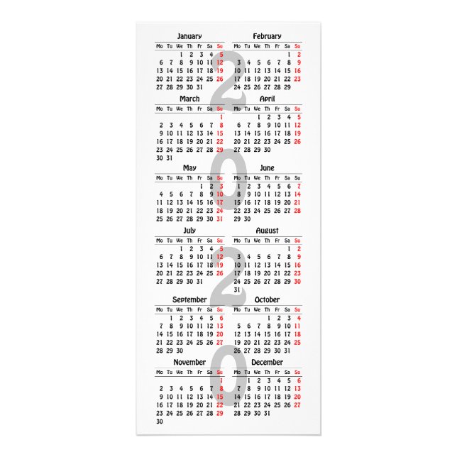 Skapa din egen 2020-kalender reklamkort (Framsidan)