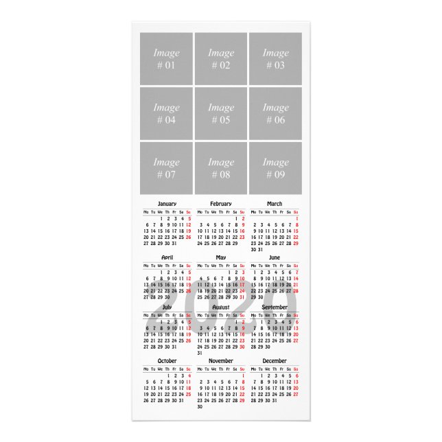 Skapa din egen 2020-kalender reklamkort (Framsidan)