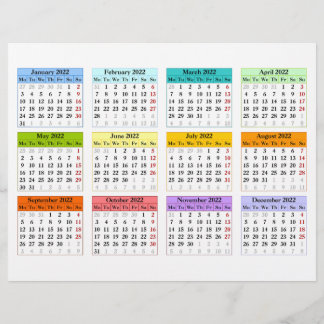 Skapa din egen 2022-kalender reklamblad
