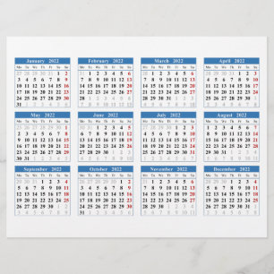 Skapa din egen 2022-kalender reklamblad