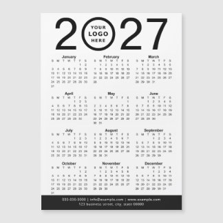 Skapa din egen 2027 företagslogotypkalender