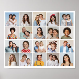 Skapa din egen 20-foto collageaffisch poster