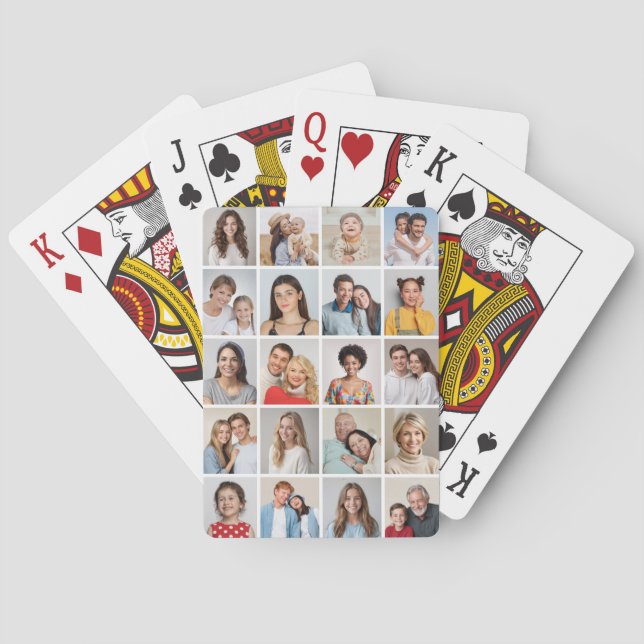 Skapa din egen 20-fotokollage casinokort (Baksidan)