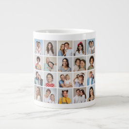 Skapa din egen 20-fotokollage jumbo mugg