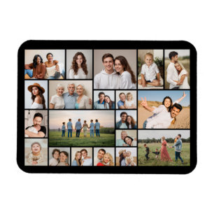 Skapa din egen 20-fotokollage magnet