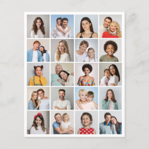 Skapa din egen 20 fotokollage Papper Lakan/Flyer Flygblad