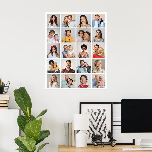Skapa din egen 20-fotokollage Poster (Hemmakontoret)