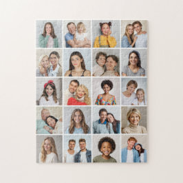 Skapa din egen 20-fotokollage pussel